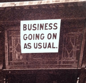 BusinessGoingOnAsUsual